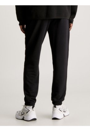 Pantalón Negro De Chándal De Felpa De Algodón Calvin Klein