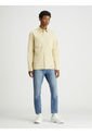 Camisa Beige Con Textura Lineal Calvin Klein de Calvin Klein