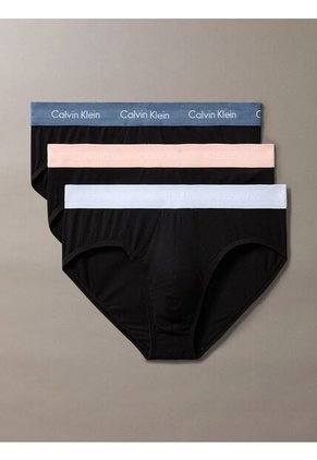Pack Negro De 3 Slips - Cotton Stretch Wicking Calvin Klein
