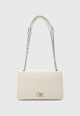 Bolso Calvin Klein Chain Marfil Calvin Klein