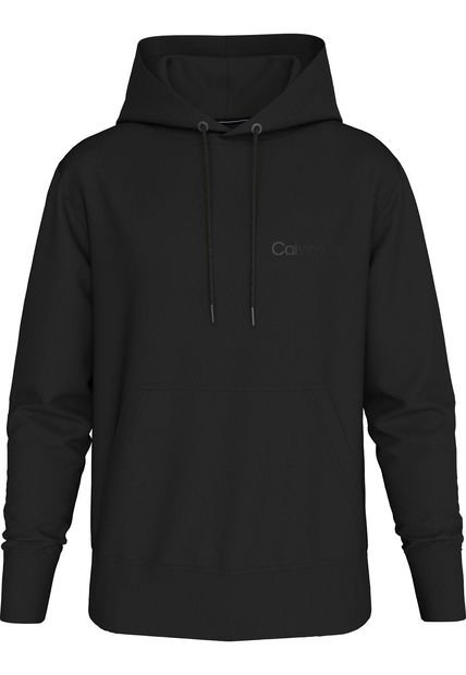 Buzo Negro Institutional Con Gorro Para Hombre Calvin Klein