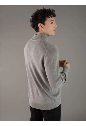 Saco Gris Tejido De Algodón Con Cierre Calvin Klein