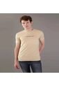Camiseta Beige Con Logo Institutional Bicolor Calvin Klein de Calvin Klein