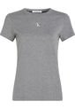 Camiseta Gris Slim Con Micro Monograma Calvin Klein de Calvin Klein
