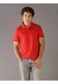 Polo Rojo Clásico Con Monograma Bordado Calvin Klein de Calvin Klein