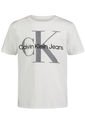 Camiseta Blanca Con Monograma Para Niño Calvin Klein de Calvin Klein