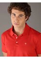 Polo Rojo Clásico Con Monograma Bordado Calvin Klein de Calvin Klein