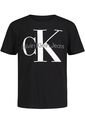 Camiseta Negra Con Monograma Para Niño Calvin Klein de Calvin Klein