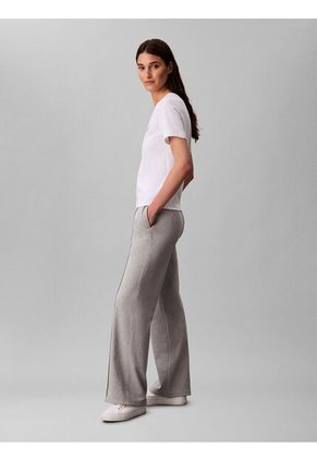 Pantalón Gris Deportivo De Felpa Francesa Con Logo Retro Calvin Klein