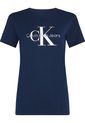Camiseta Azul Regular Fit Con Logo Calvin Klein de Calvin Klein