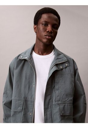 Camiseta Blanca Regular De Manga Corta Con Monograma Bordado Calvin Klein