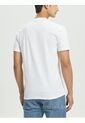 Camiseta Blanca Con Ribete De Logotipo En Las Mangas Calvin Klein de Calvin Klein