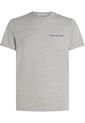 Camiseta Gris Slim Con Logo Institutional Calvin Klein de Calvin Klein