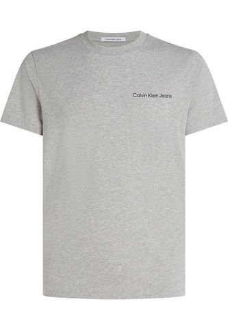 Camiseta Gris Slim Con Logo Institutional Calvin Klein Calvin Klein