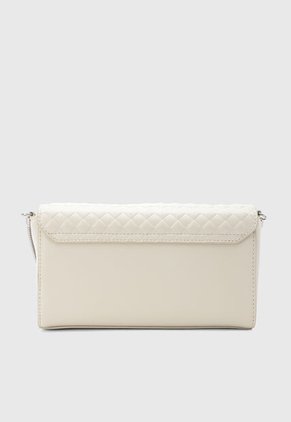 Bolso Manos Libres Calvin Klein Quilt Mini Marfil