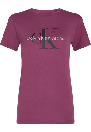 Camiseta Morado Regular Fit Con Logo Calvin Klein