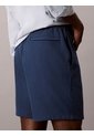 Pantaloneta Azul De Felpa Con Logotipo Bordado Calvin Klein de Calvin Klein