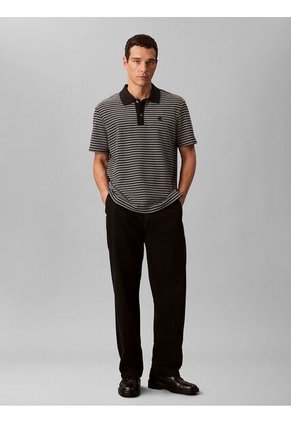 Polo Negro Ottoman A Rayas Calvin Klein