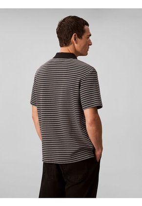 Polo Negro Ottoman A Rayas Calvin Klein