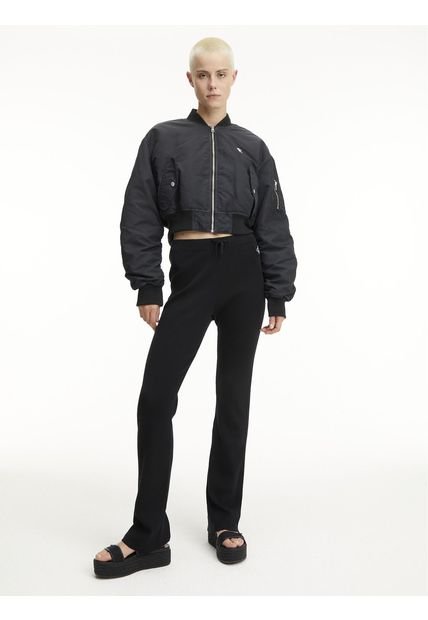 Chaqueta Bomber Ligeramente Acolchada Mujer Negro Calvin Klein