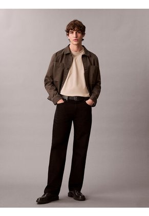 Camiseta Beige De Manga Larga Con Monograma Calvin Klein