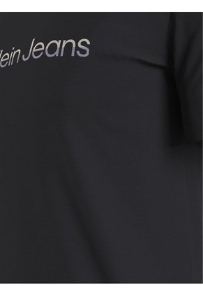 Camiseta Slim Con Logo Hombre Negro Calvin Klein