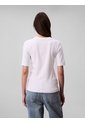 Camiseta Blanca De Algodón Con Logotipo Calvin Klein de Calvin Klein