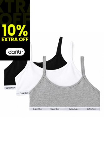 Paquete De 3 Bralettes Classic Para Niña Multicolor Calvin Klein Calvin Klein