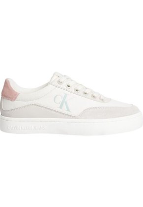 Tenis Blanco Clásicos De Cuero Con Cordones Y Suela Cupsole Calvin Klein