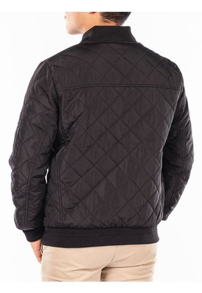 Chaqueta Negra Con Cierre Y Bolsillos Frontal Calvin Klein