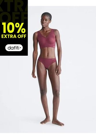 Panties Vinotinto Invisible Con Logo En El Lateral Calvin Klein Calvin Klein