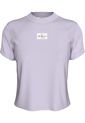 Camiseta Morado Slim De Canalé De Algodón Calvin Klein de Calvin Klein