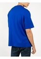 Camiseta Azul Con Gráfico De Logo En Bloque Calvin Klein de Calvin Klein