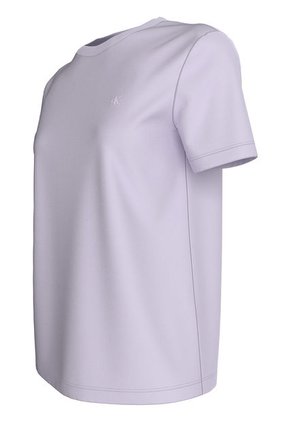 Camiseta Morado De Algodón Con Insignia Calvin Klein