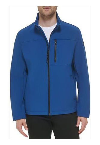 Chaqueta Azul Rompeviento Suave Con Cremallera Calvin Klein Calvin Klein