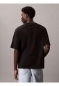 Camiseta Negra Con Gráfico De Monograma Calvin Klein Calvin Klein de Calvin Klein