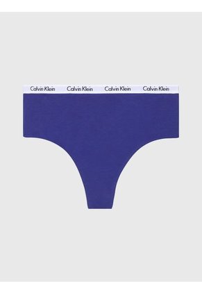 Pantie Tipo Tanga Azul De Cintura Alta - Carrusel Calvin Klein
