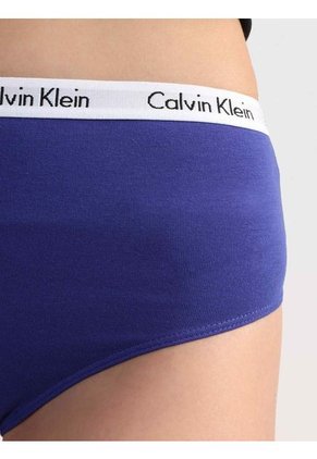 Pantie Tipo Tanga Azul De Cintura Alta - Carrusel Calvin Klein
