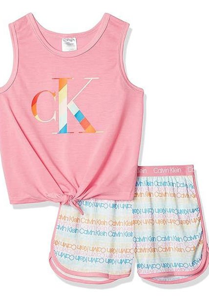Conjunto De Pijama Para Niña Calvin Klein