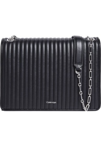 Bolso Negro Con Solapa Acolchado Calvin Klein Calvin Klein