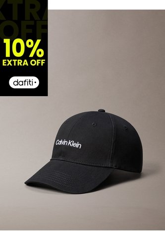 Gorra Negra De Béisbol Con Logo Bordado Calvin Klein Calvin Klein