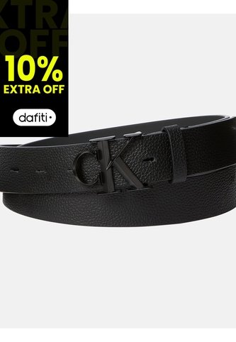 Cinturón Multicolor De Cuero Con Hebilla De Monograma Calvin Klein Calvin Klein