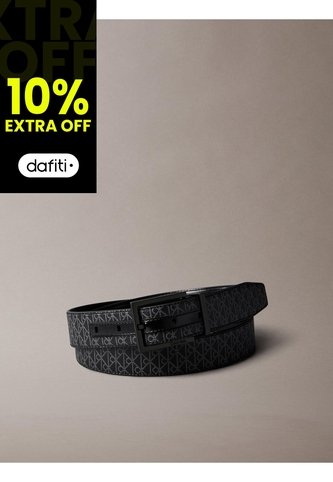 Cinturón Negro Reversible Con Logo Emblemático Calvin Klein Calvin Klein