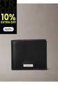 Billetera Negra Plegable Plaque EW Calvin Klein de Calvin Klein