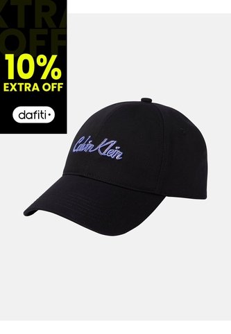 Gorra Negra De Sarga Con Logo Calvin Klein Calvin Klein