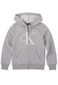 Buzo Gris Con Gorro Y Monograma Para Niño Calvin Klein de Calvin Klein