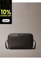 Bolso Negro Cruzado Con Logo Monograma En Todo El Artículo Calvin Klein de Calvin Klein