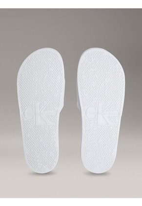 Sandalias Gris Con Logo Calvin Klein