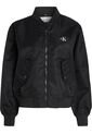 Chaqueta Negra Bomber Holgada De Satén Calvin Klein de Calvin Klein