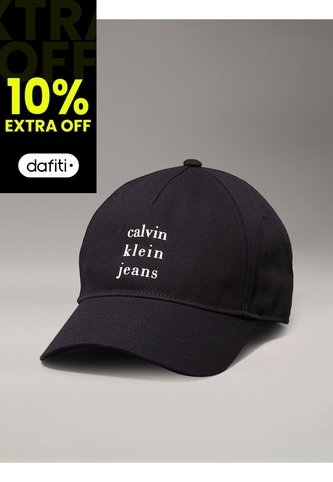 Gorra Negra Logo Graphic Print Baseball Calvin Klein Calvin Klein